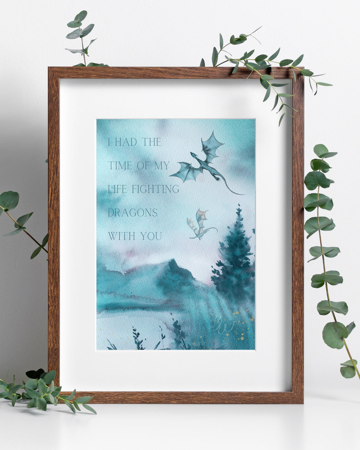 Fighting Dragons Digital Print | Long Live Art
