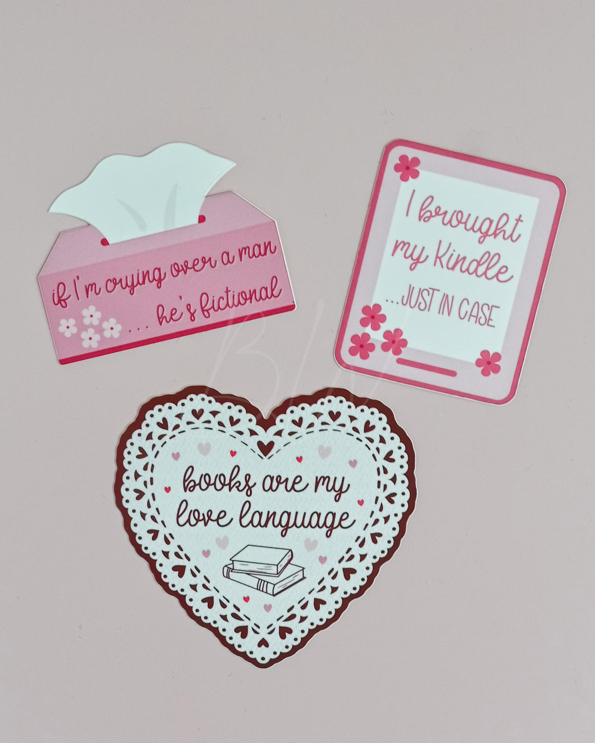 Bookish Vinyl Sticker | If I’m Crying Over a Man .. He’s Fictional | Funny Reading Sticker, Book Lover Gift