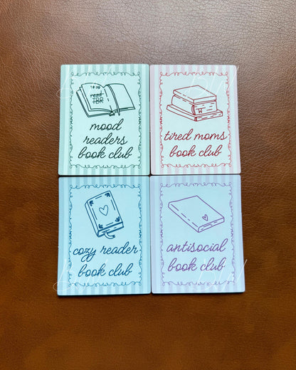 Mood Reader Book Club Sticker | Funny Bookish Vinyl Sticker for Readers | Reader Sticker for Planners, Laptops, Kindles, Water Bottles