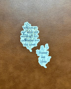 Our Souls Are Made Of | Wuthering Heights Quote Sticker | Emily Bronte Gothic Romance | Bookish Vinyl Sticker | Dark Academia Gift