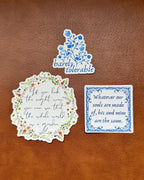The Whole World Is A Garden | Secret Garden Sticker | Frances Hodgson Burnett Sticker | Book Sticker | Kindle Sticker