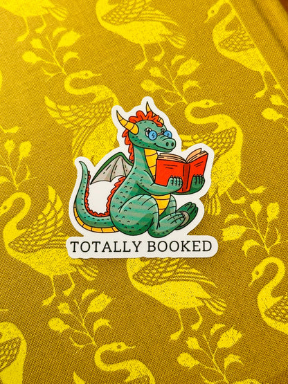 Book Dragon Sticker | Bookish Vinyl Decal for Fantasy Readers