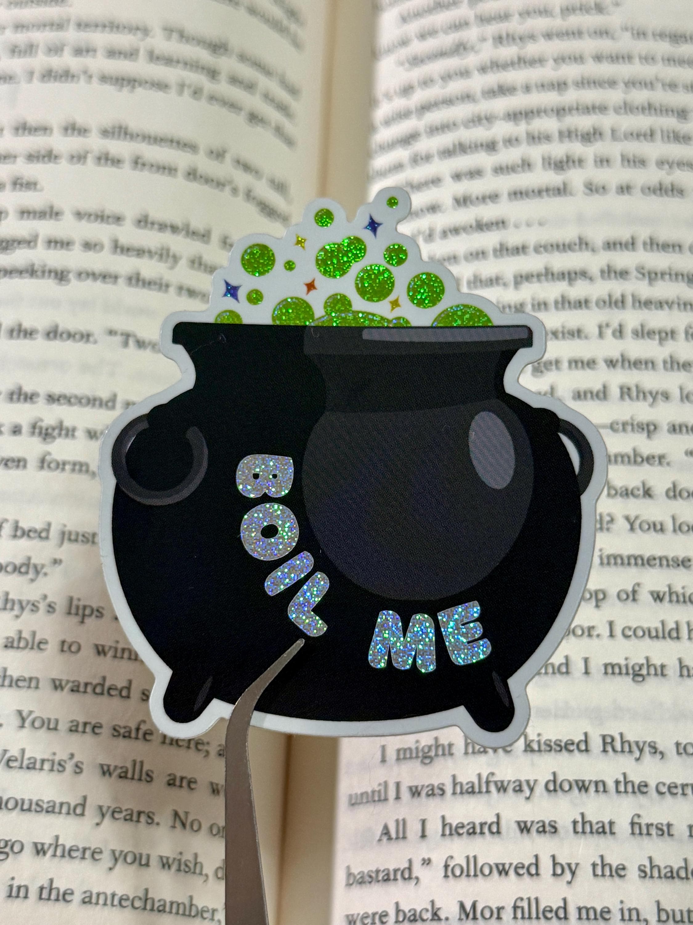 Boil Me Cauldron Sticker | Holographic Witchcraft Decal