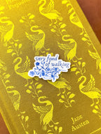 Very Fond of Walking | Pride and Prejudice Sticker | Jane Austen Sticker | Book Sticker | Kindle Sticker