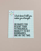 What Doesn't Kill You | Love Hypothesis Sticker | Officially Licensed Ali Hazelwood Sticker