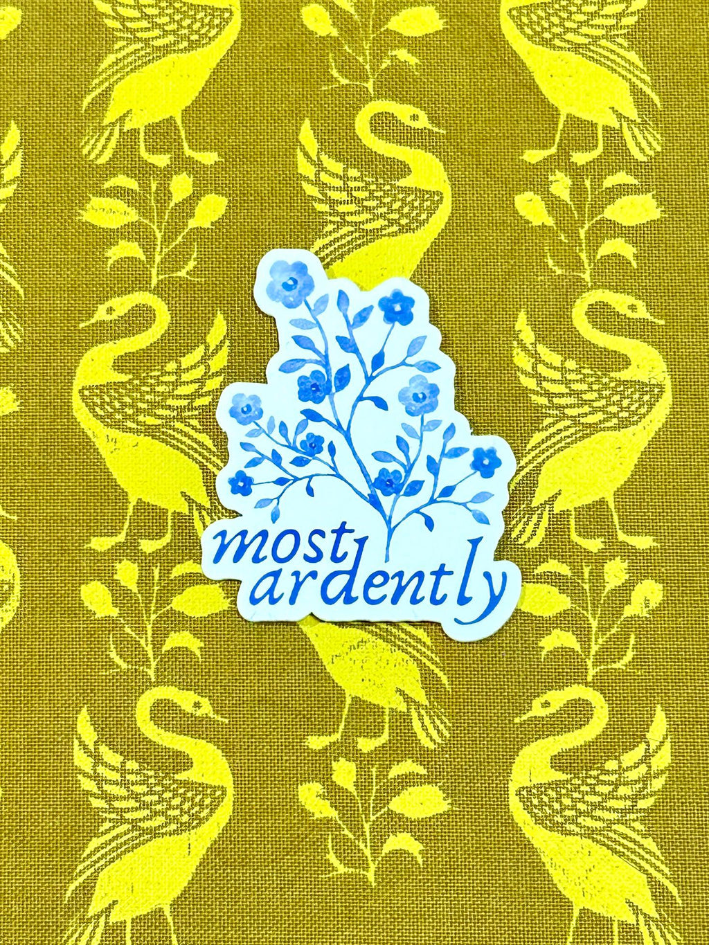 Most Ardently | Pride and Prejudice Jane Austen Sticker | Book Kindle Laptop Journal Planner Sticker