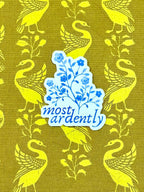Most Ardently | Pride and Prejudice Jane Austen Sticker | Book Kindle Laptop Journal Planner Sticker