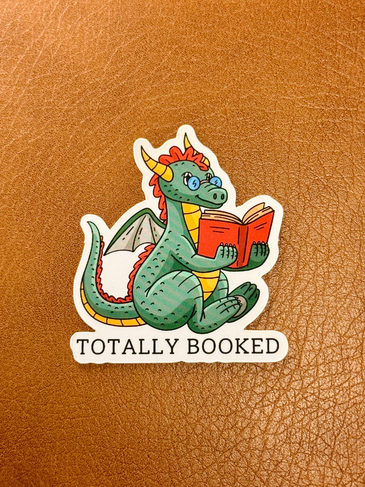 Book Dragon Sticker | Bookish Vinyl Decal for Fantasy Readers