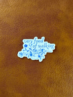 Very Fond of Walking | Pride and Prejudice Sticker | Jane Austen Sticker | Book Sticker | Kindle Sticker