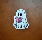 Bury Me With A Book Ghost Sticker | Waterproof Reading Decal