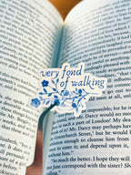 Very Fond of Walking | Pride and Prejudice Sticker | Jane Austen Sticker | Book Sticker | Kindle Sticker