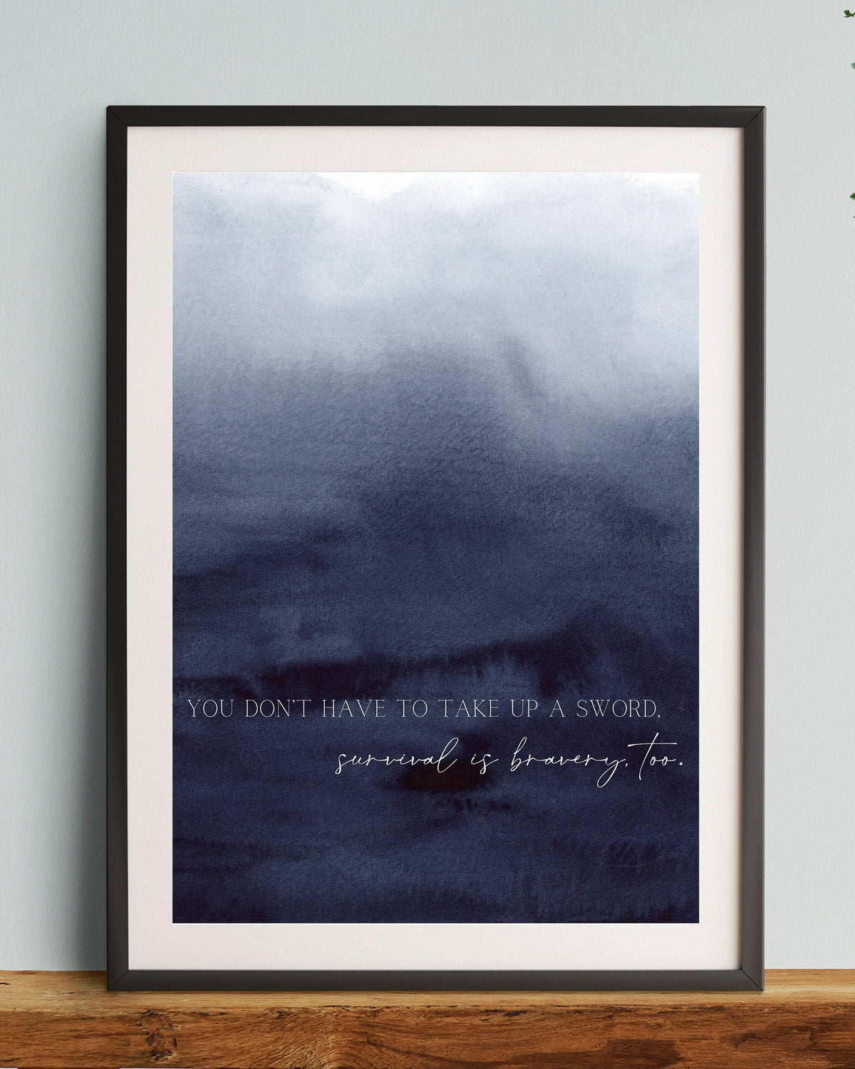 Survival is Bravery Art Print | A Study in Drowning | Officially Licensed Ava Reid Digital Print