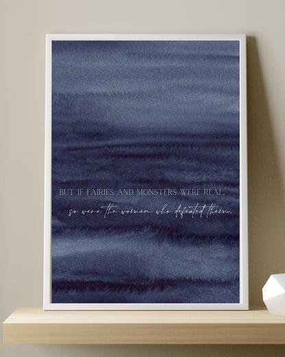 Fairies and Monsters Digital Art Print | A Study in Drowning | Officially Licensed Ava Reid Digital Print