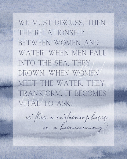 Women and Water Art Print | A Study in Drowning | Officially Licensed Ava Reid Digital Print