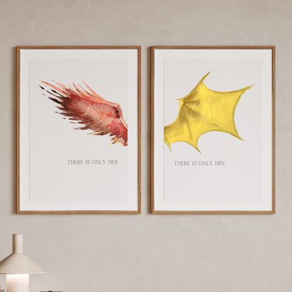 Zodiac Academy Digital Art Print | There Is Only Her There Is Only Him | Officially Licensed
