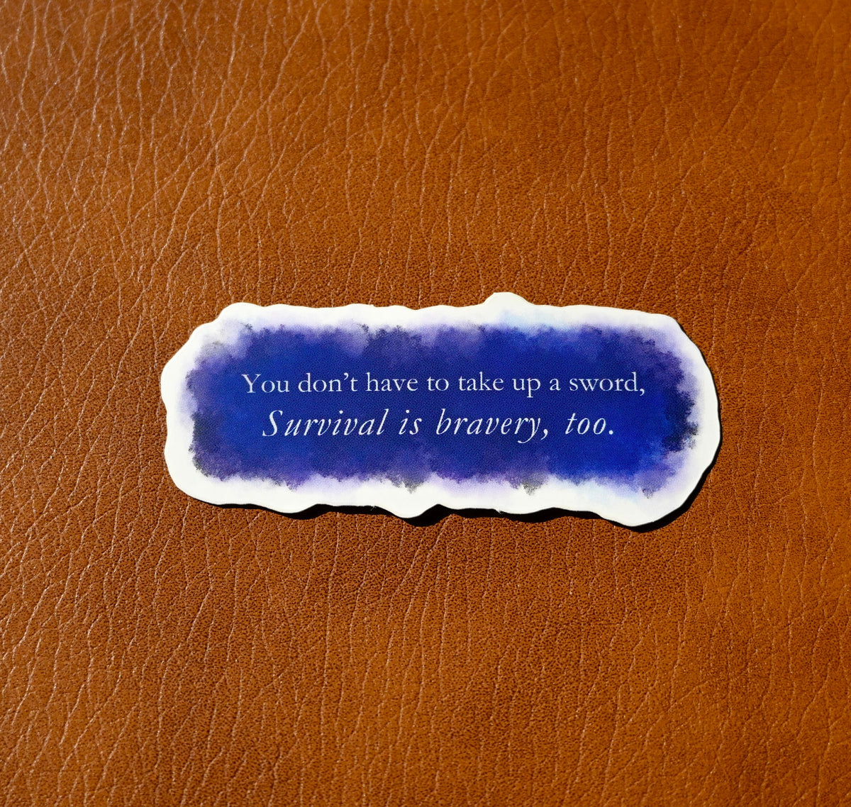A Study in Drowning Sticker | Survival is Bravery Too | Officially Licensed Ava Reid Sticker