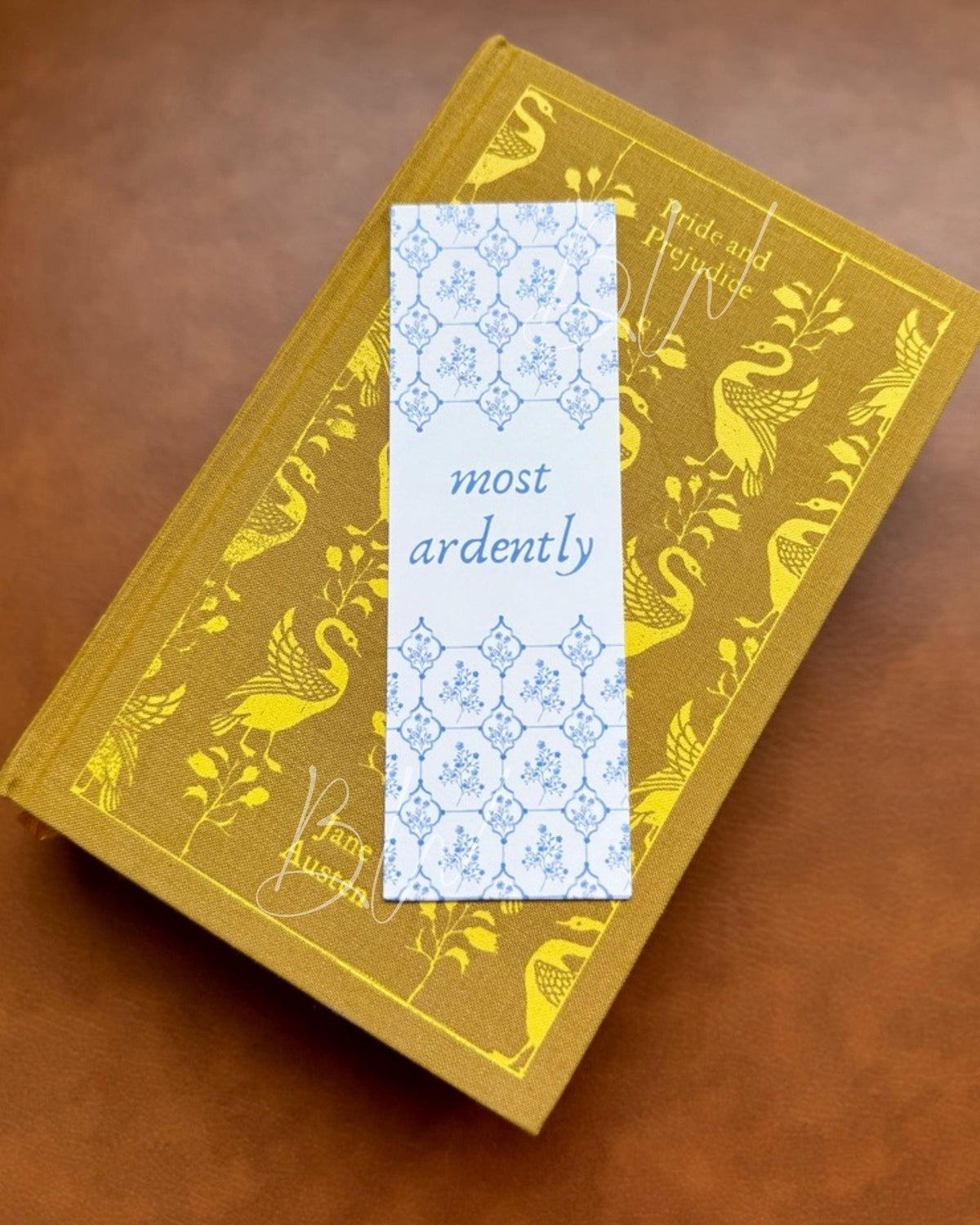 Most Ardently / Barely Tolerable Double Sided Bookmark | Pride and Prejudice | Jane Austen Bookmark