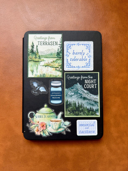 Unsocial and Taciturn | Jane Austen Sticker| Pride and Prejudice Sticker | Book Sticker | Kindle Sticker