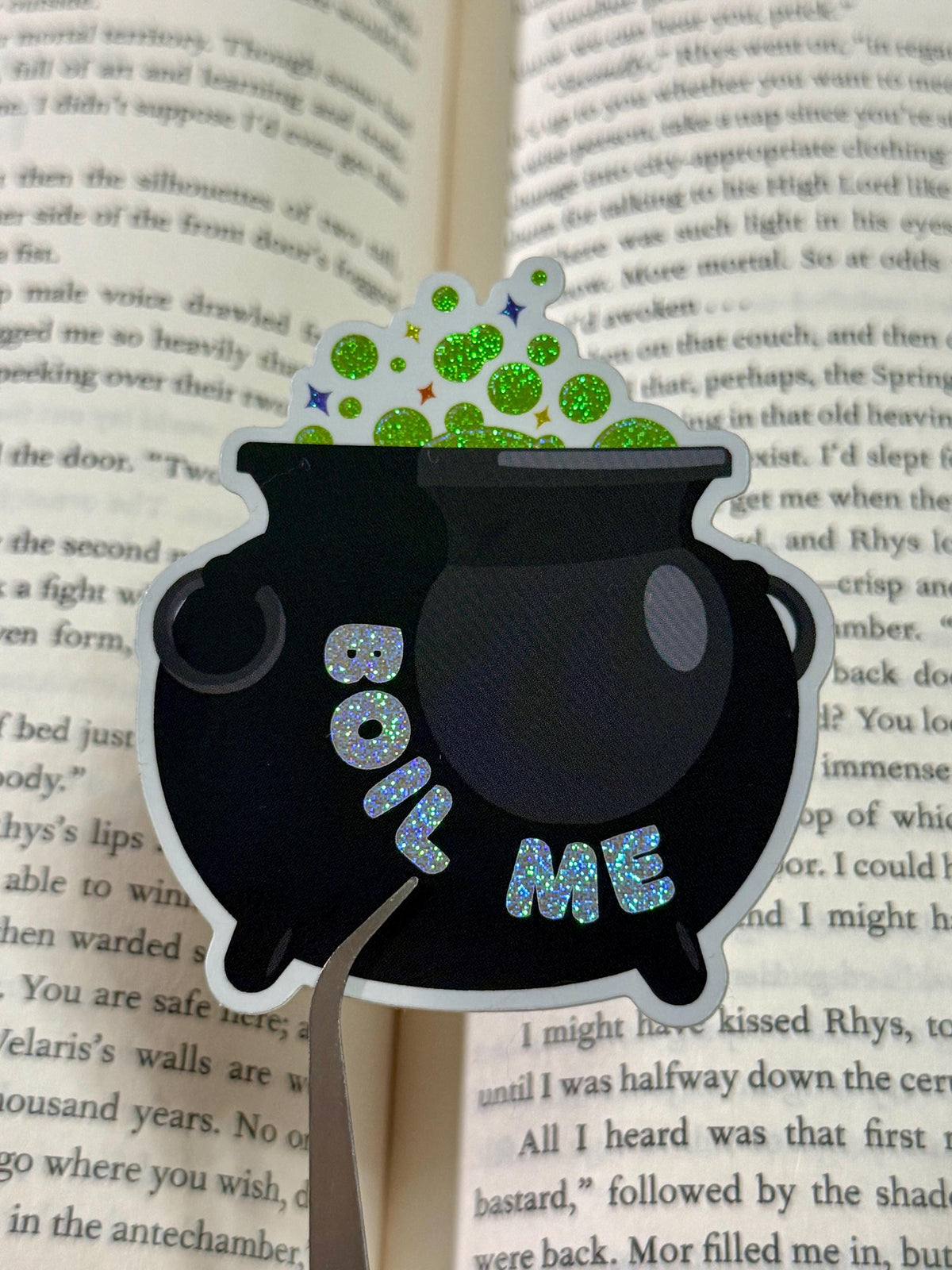 Boil Me Cauldron Sticker | Holographic Witchcraft Decal