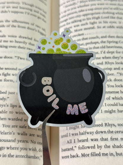 Boil Me Cauldron Sticker | Holographic Witchcraft Decal