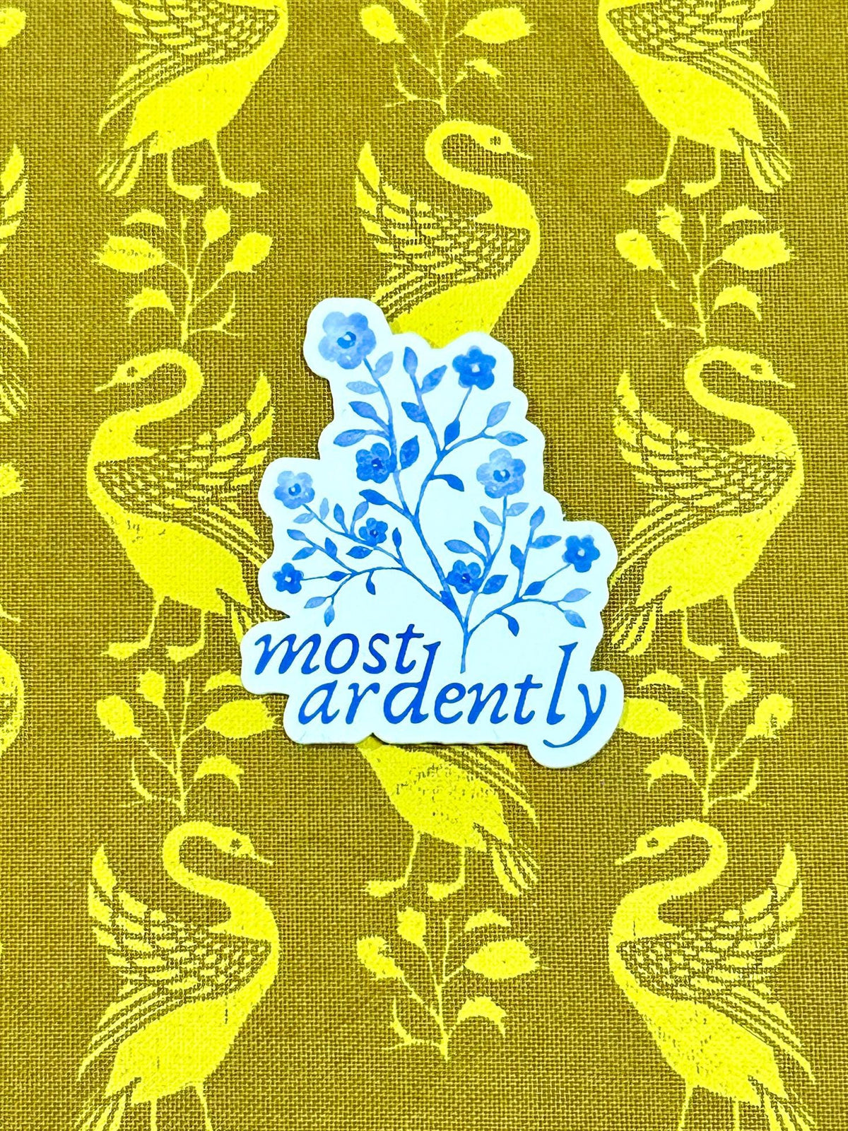 Most Ardently | Pride and Prejudice Jane Austen Sticker