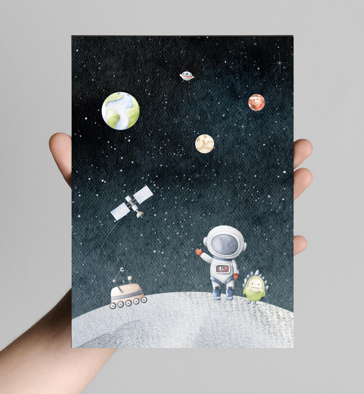First Trip Around the Sun Birthday Invitation | 1st Birthday Canva Template Invite | 1st Trip Around the Sun | Space 1st Birthday