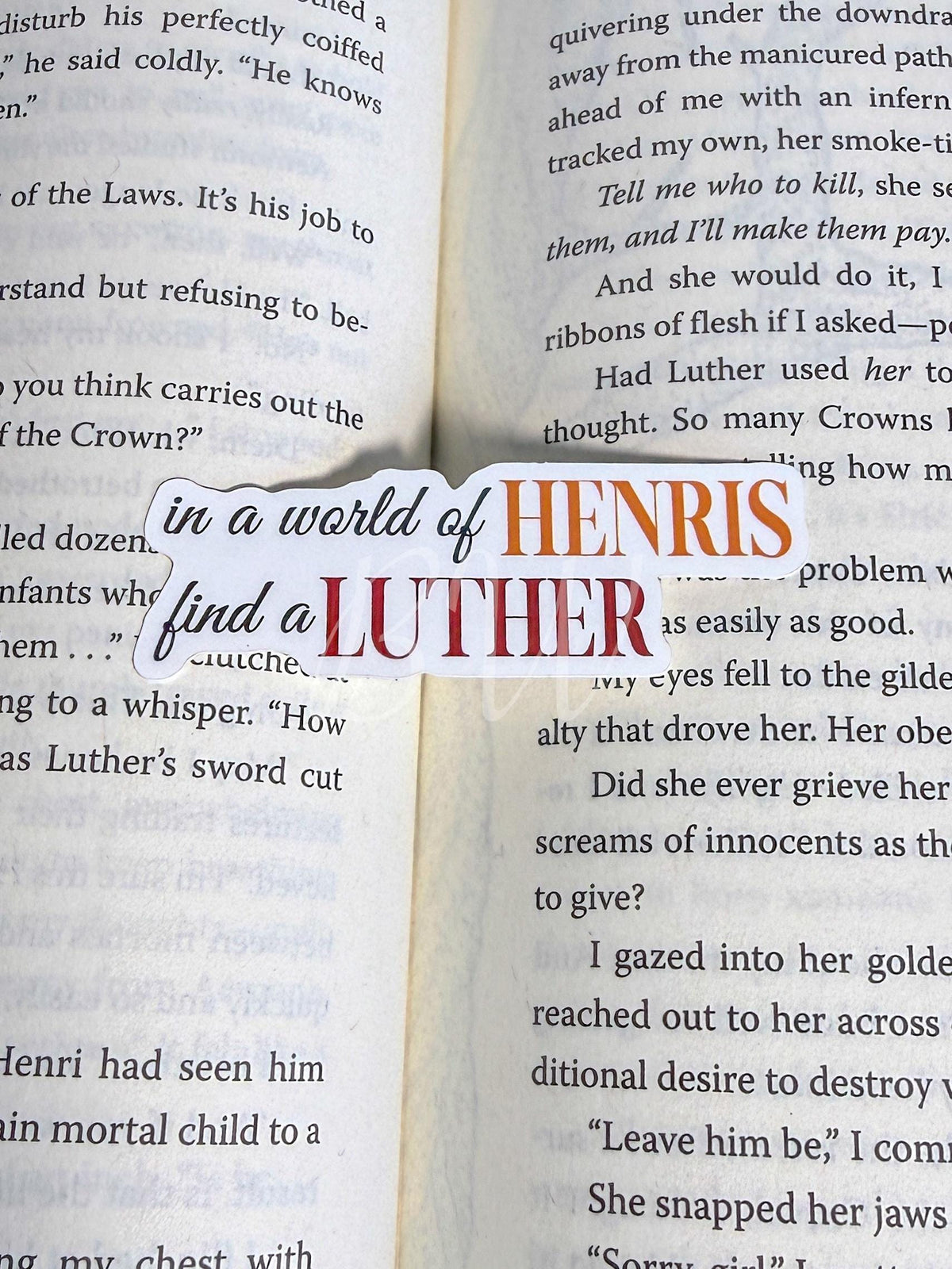 Luther vs Henri Sticker | Kindred's Curse Saga | Officially Licensed Penn Cole | Everflame