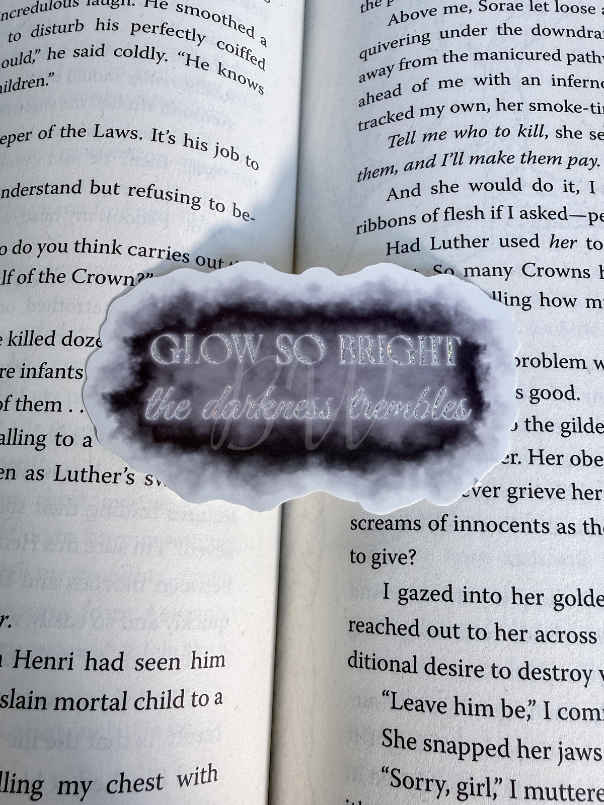 Glow So Bright The Darkness Trembles Sticker | Kindred's Curse Saga | Officially Licensed Penn Cole | Everflame