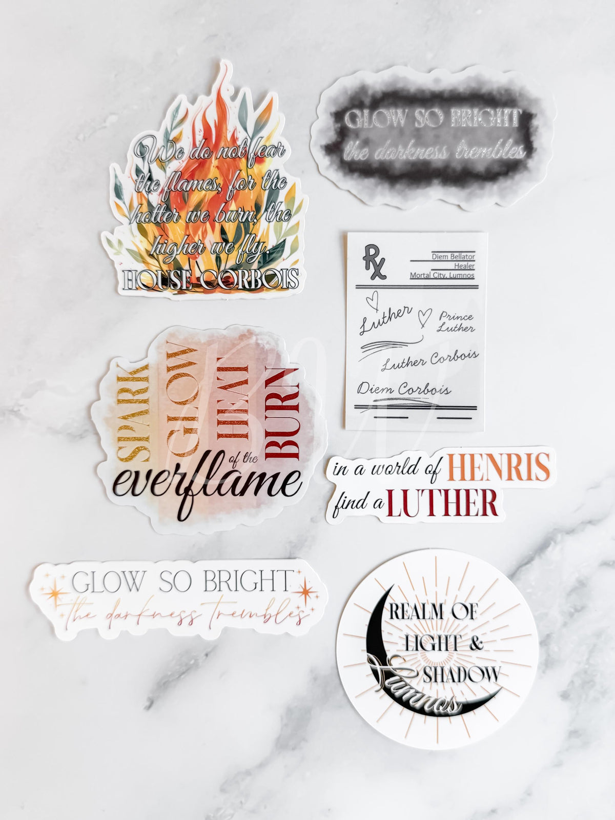 Glow So Bright The Darkness Trembles Sticker | Kindred's Curse Saga | Officially Licensed Penn Cole | Everflame