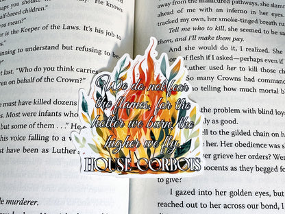 House Corbois Sticker | Kindred's Curse Saga | Officially Licensed Penn Cole| Spark of the Everflame