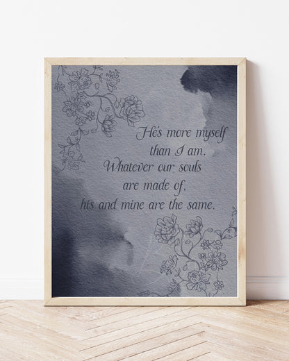 Wuthering Heights Quote Print | Emily Brontë Literary Wall Art (Digital Download)