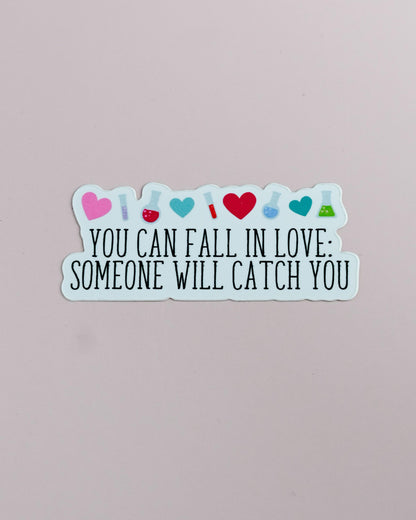 You Can Fall In Love | Love Hypothesis Sticker | Officially Licensed Ali Hazelwood Sticker