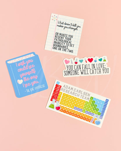 I Wish You Could Only See Yourself The Way I See You | Love Hypothesis Sticker | Officially Licensed Ali Hazelwood Sticker