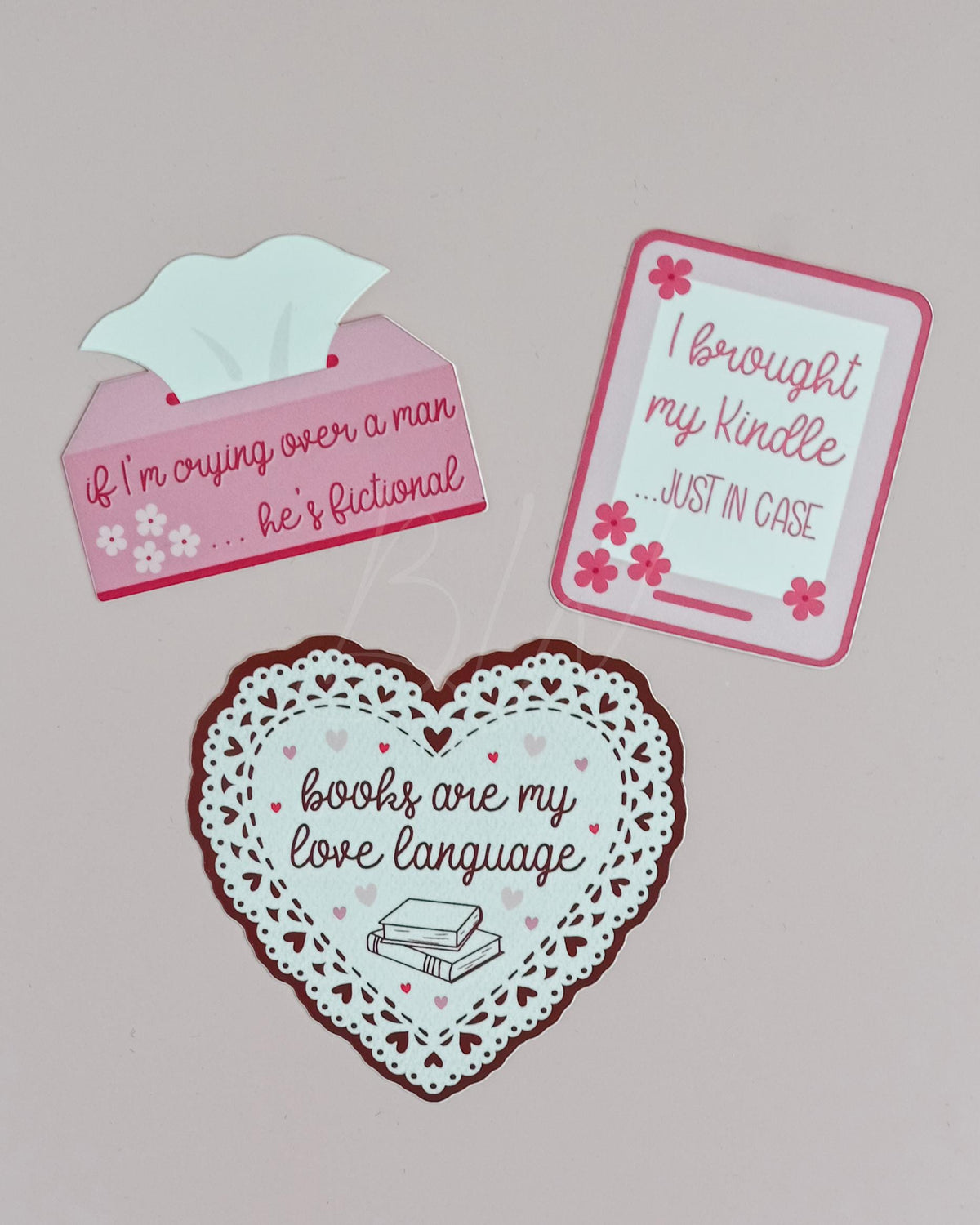 Books Are My Love Language | Bookish Vinyl Sticker | For Book Lovers, Readers, Kindle Accessories