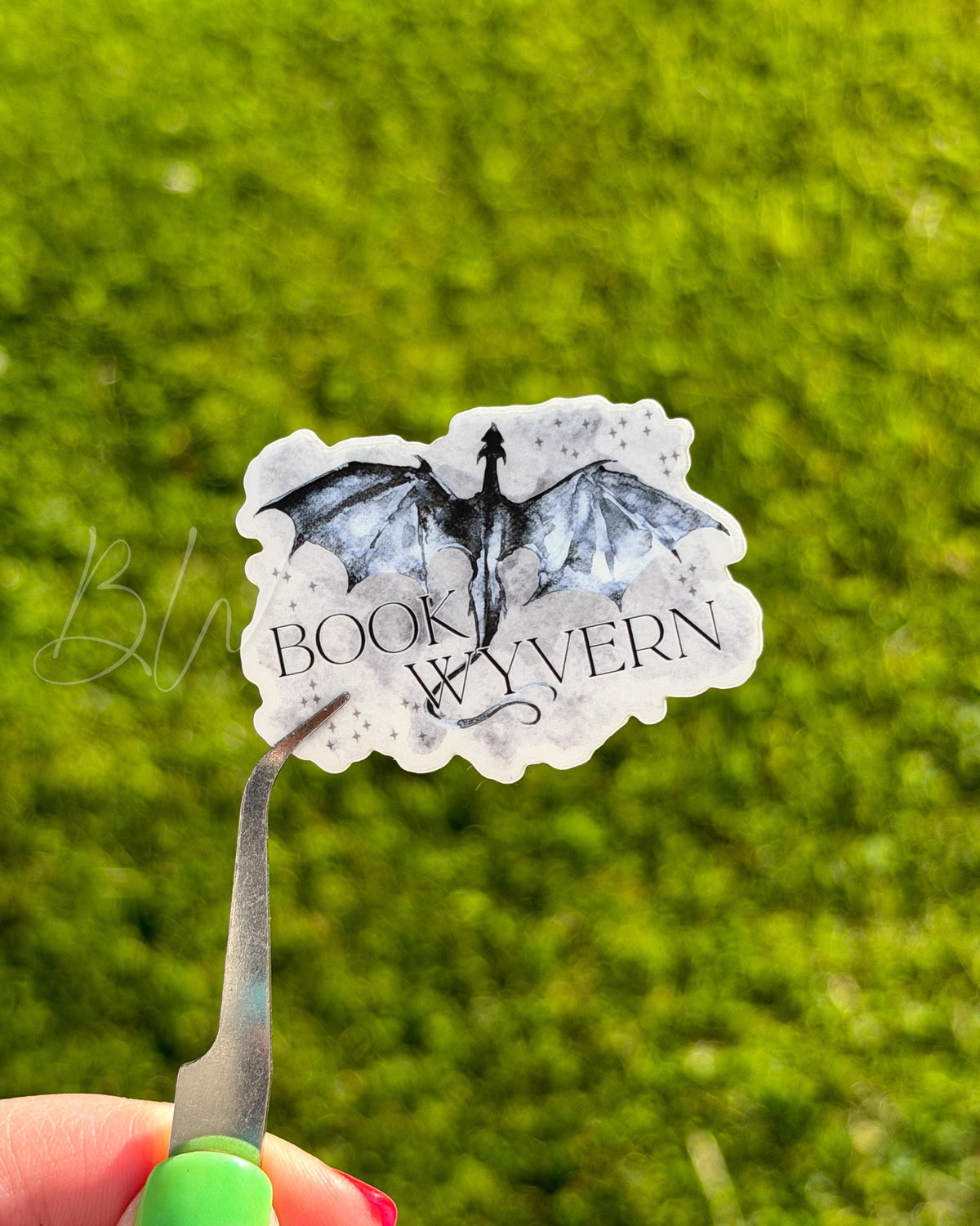 Book Dragon / Wyvern | Watercolor Book Lover Sticker