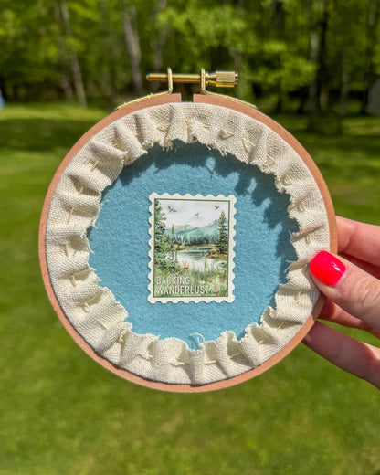 Pride and Prejudice Embroidery Wall Art | Beaded Literary Quote Decor