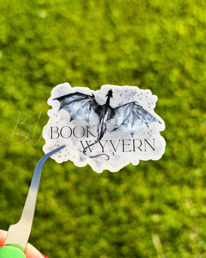Book Dragon / Wyvern | Watercolor Book Lover Sticker