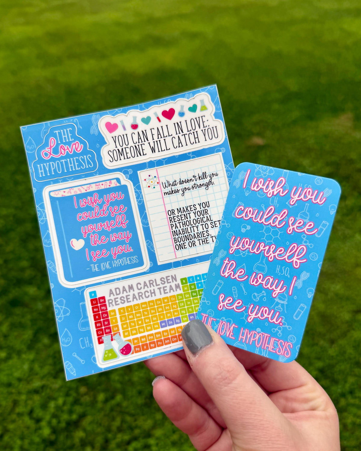 The Love Hypothesis Sticker Sheet | Licensed Ali Hazelwood Stickers