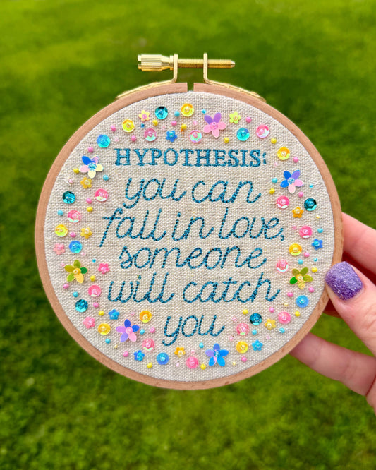 Love Hypothesis Embroidery Art